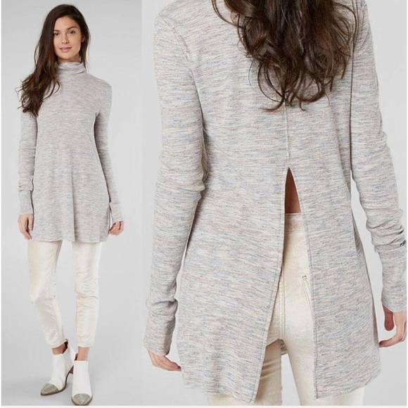 We The Free Sweaters - Free People Cozy High-Neck Split-Back Sweater